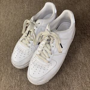 Nike Air Force 1 Low '07 Shoes Men’s Size 10 Triple White Sneakers 555106-101